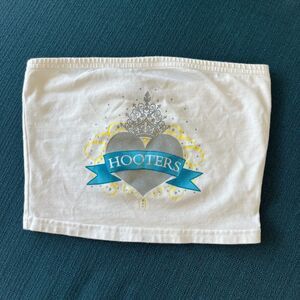 Rare Hooters Girl International Swimsuit Pageant Contestant Tube Top